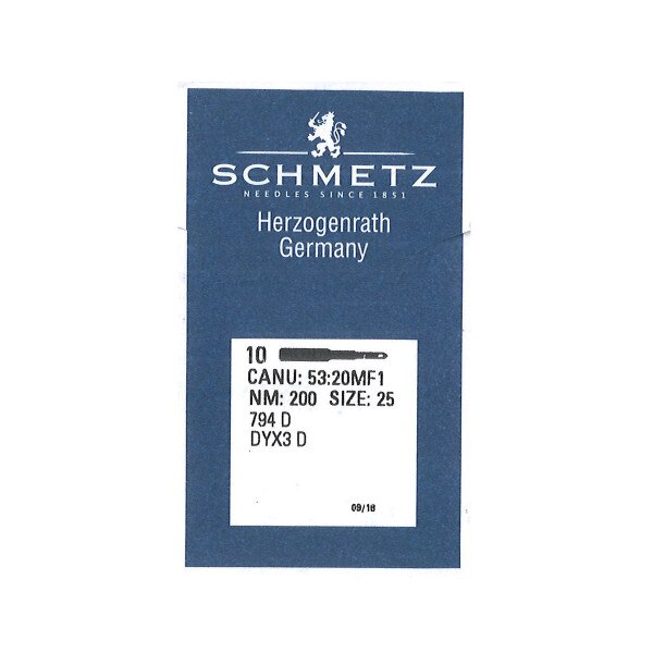 HSMN.Size 25-D.01.jpg Heavy Stitcher Machine Needles Image